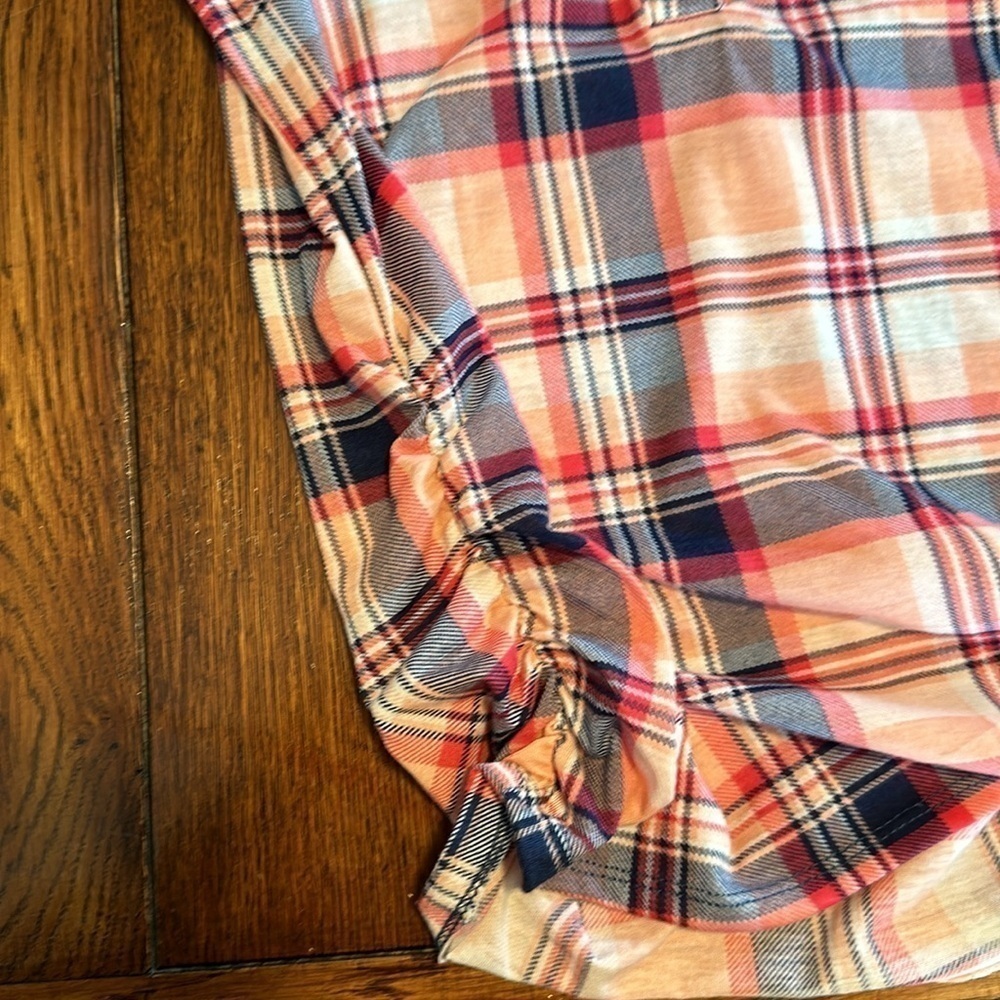 New York Laundry  1/2 button plaid  tank top size S - Picture 10 of 10